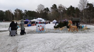 Välbesökt julmarknad